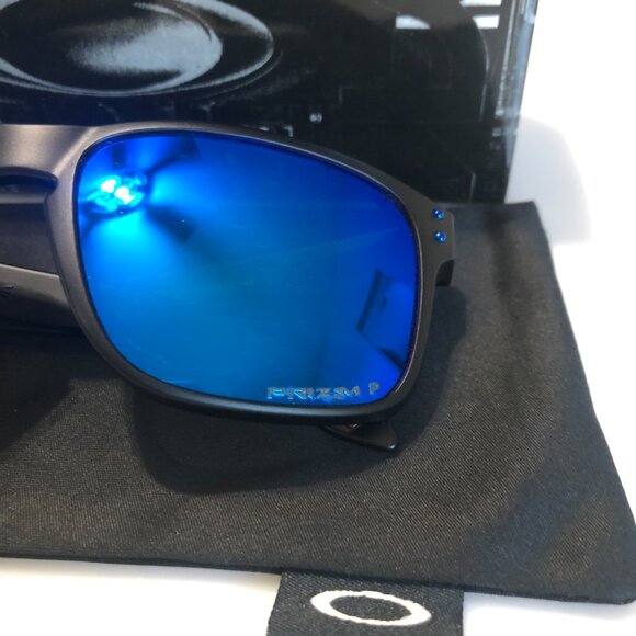 Blue Prizm Polarized OAKLEY HOLBROOK Black Matte Frame 9102 - Picture 2 of 9